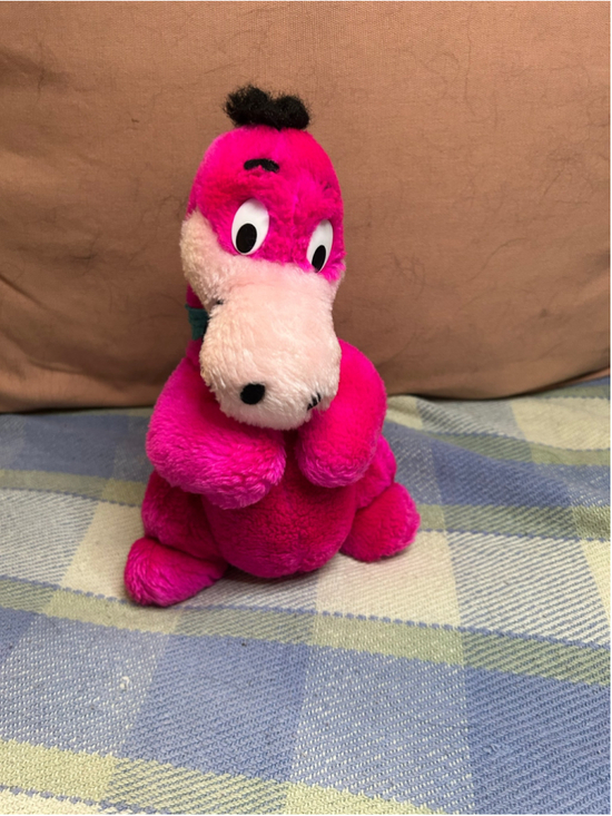 Unbranded Other - Vintage 1990s Flintstones Dino Pink Bean Bag Plush Hanna-Barbera Dinosaur